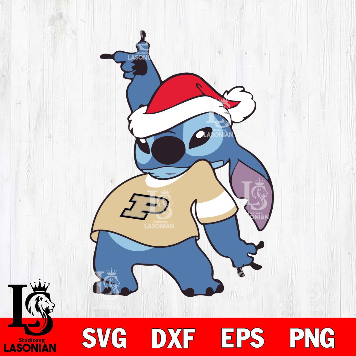 Purdue Boilermakers Disney Lilo & Stitch Christmas – lasoniansvg
