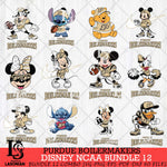 Purdue Boilermakers Disney NCAA Bundle Svg PNG 12 Svg Eps Dxf Png File, Digital Download