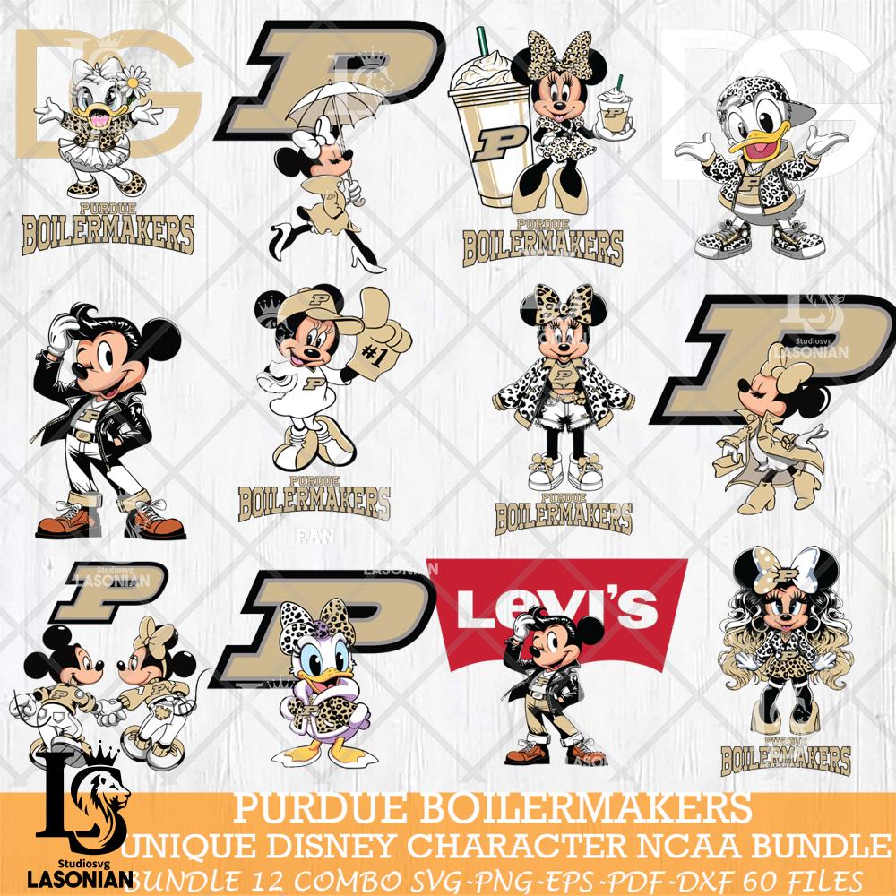 Purdue Boilermakers Disney character NCAA Bundle 12 – lasoniansvg