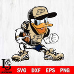 Purdue Boilermakers Donal Duck Svg Eps Dxf Png File, NCAA svg, Digital Download, Instant Download