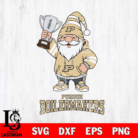 Purdue Boilermakers Gnome Champion File Cut, NCAA SVG, Digital Download , Criucut , Silhouette