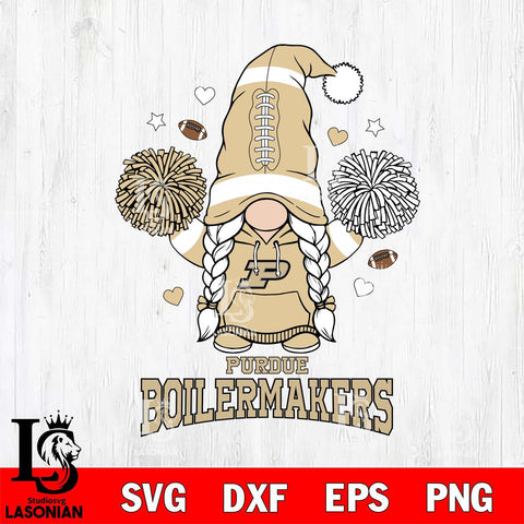 Purdue Boilermakers Gnome cheerleader File Cut, NCAA SVG, Digital Download , Criucut , Silhouette