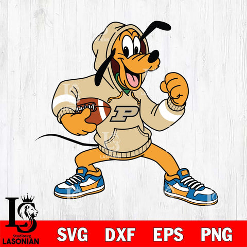 Purdue Boilermakers Goofy Disney Football Christmas File Cut, NCAA SVG DXF EPS PNG FILE, Digital Download , Criucut , Silhouette