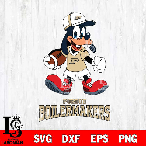 Purdue Boilermakers Goofy Football Player SVG DXF EPS PNG FILE,NCAA svg ,Football Digital Download,Instant Download, Silhouette