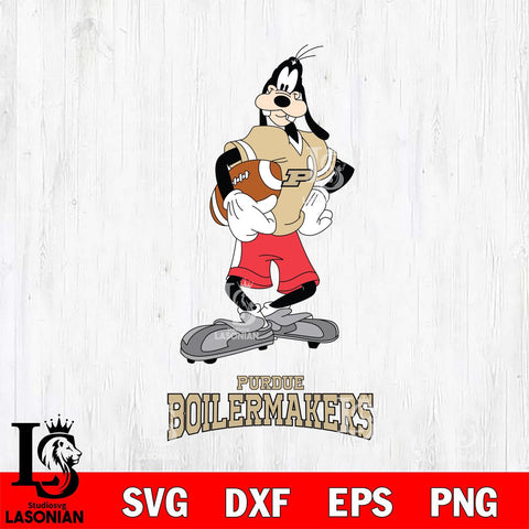 Purdue Boilermakers Goofy Player SVG DXF EPS PNG FILE,NCAA svg ,Football Digital Download,Instant Download, Silhouette