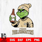 Purdue Boilermakers Grinch Drinking Beer Christmas Cut Files Cricut, Svg Dxf Eps Png file, Digital download , Silhouette