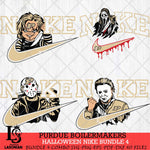 Purdue Boilermakers Halloween Nike NCAA Bundle 4 Svg Eps Dxf Png File, Digital Download, Instant Download