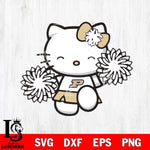 Purdue Boilermakers Hello Kitty Cheerleader Svg Eps Dxf Png File, Digital Download, Instant Download