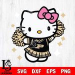 Purdue Boilermakers Hello Kitty Cheerleader 4 Svg Eps Dxf Png File, Digital Download, Instant Download