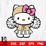 Purdue Boilermakers Hello Kitty Cheerleader 5 Svg Eps Dxf Png File, Digital Download, Instant Download