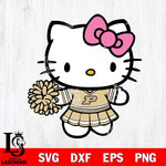 Purdue Boilermakers Hello Kitty Cheerleader 8 Svg Eps Dxf Png File, Digital Download, Instant Download