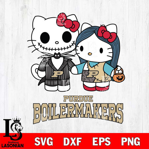 Purdue Boilermakers Hello Kitty Horror 11 Svg Eps Dxf Png File, Digital Download