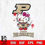 Purdue Boilermakers Hello Kitty Horror 2 Svg Eps Dxf Png File, Digital Download