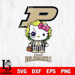 Purdue Boilermakers Hello Kitty Horror 8 Svg Eps Dxf Png File, Digital Download