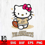 Purdue Boilermakers Hello Kitty NCAA 3 Svg Eps Dxf Png File, Digital Download, Instant Download