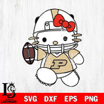 Purdue Boilermakers Hello Kitty sport 11 Svg Eps Dxf Png File, NCAA svg, Digital Download, Instant Download