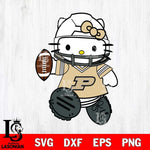 Purdue Boilermakers Hello Kitty sport Svg Eps Dxf Png File, NCAA svg, Digital Download, Instant Download
