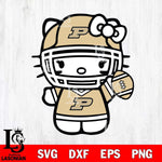 Purdue Boilermakers Hello Kitty sport 6 Svg Eps Dxf Png File, NCAA svg, Digital Download, Instant Download