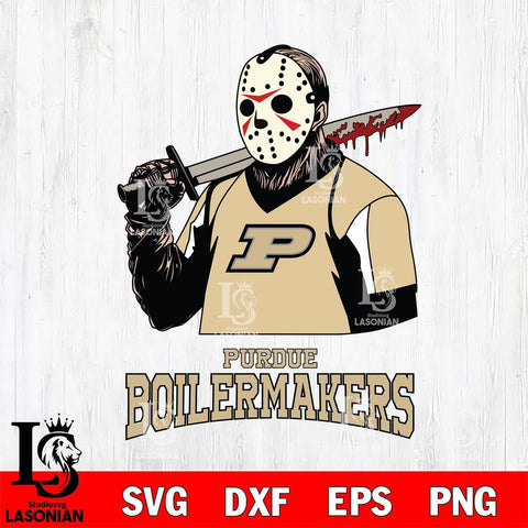 Purdue Boilermakers Jason Voorhees 11 Svg Eps Dxf Png File, Digital Download