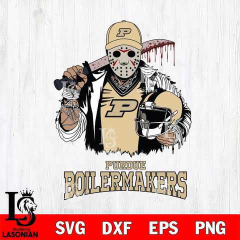 Purdue Boilermakers Jason Voorhees 2 Svg Eps Dxf Png File, Digital Download