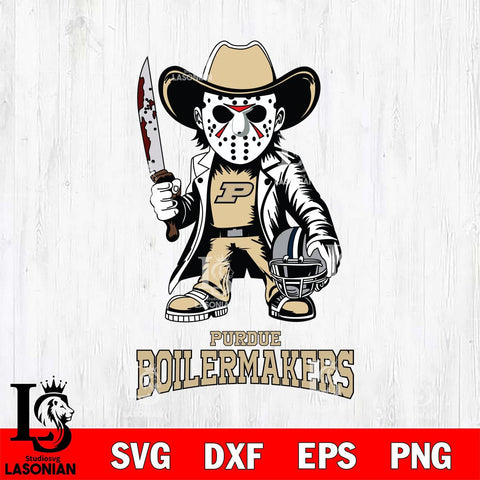 Purdue Boilermakers Jason Voorhees 3 Svg Eps Dxf Png File, Digital Download
