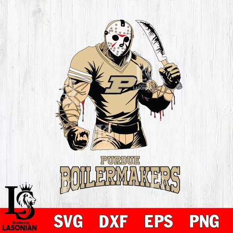 Purdue Boilermakers Jason Voorhees Svg Eps Dxf Png File, Digital Download