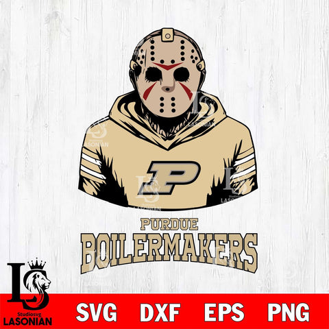 Purdue Boilermakers Jason Voorhees 4 Svg Eps Dxf Png File, Digital Download