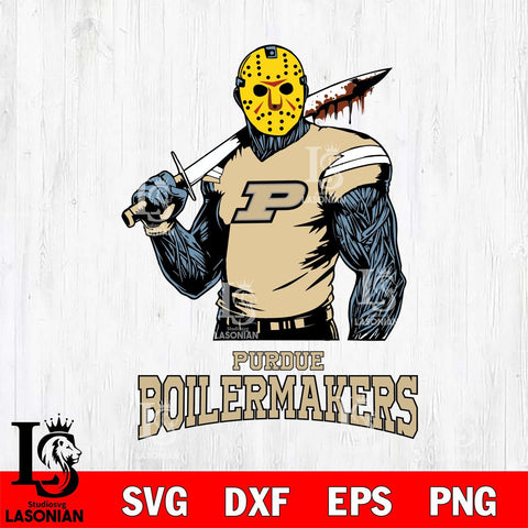 Purdue Boilermakers Jason Voorhees 7 Svg Eps Dxf Png File, Digital Download