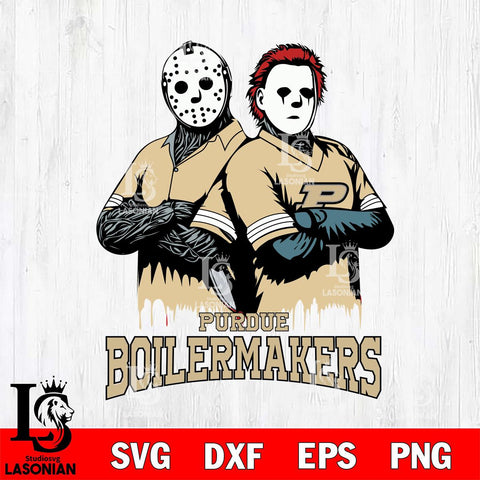 Purdue Boilermakers Jason Voorhees 8 Svg Eps Dxf Png File, Digital Download