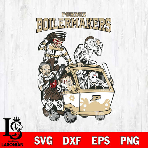 Purdue Boilermakers Jason Voorhees Horror 10 Svg Eps Dxf Png File, NCAA svg, Digital Download, Instant Download