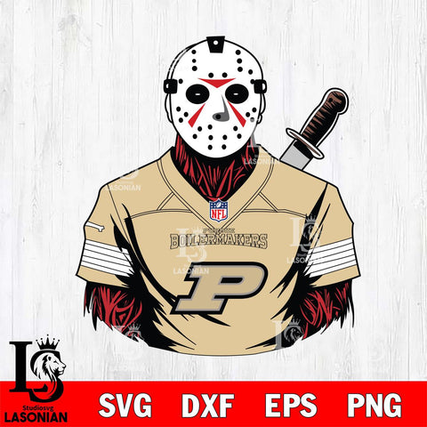 Purdue Boilermakers Jason Voorhees Horror 4 Svg Eps Dxf Png File, NCAA svg, Digital Download, Instant Download