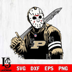 Purdue Boilermakers Jason Voorhees Horror 7 Svg Eps Dxf Png File, NCAA svg, Digital Download, Instant Download