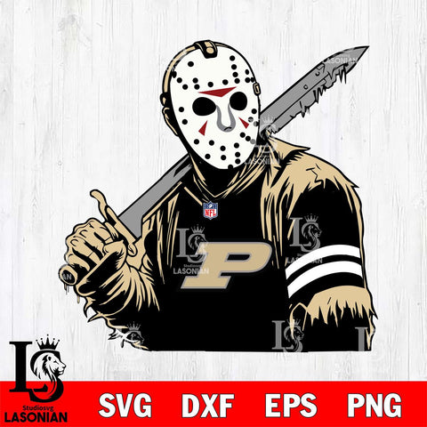 Purdue Boilermakers Jason Voorhees Horror 7 Svg Eps Dxf Png File, NCAA svg, Digital Download, Instant Download