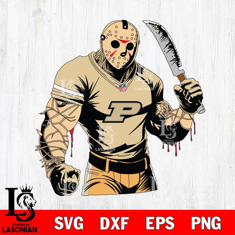 Purdue Boilermakers Jason Voorhees Horror 8 Svg Eps Dxf Png File, NCAA svg, Digital Download, Instant Download