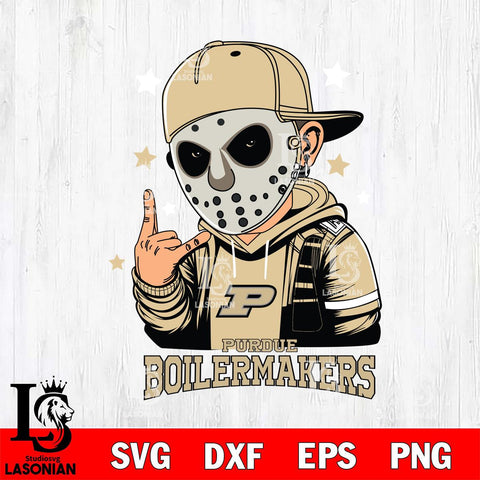 Purdue Boilermakers Jason Voorhees Horror 9 Svg Eps Dxf Png File, NCAA svg, Digital Download, Instant Download