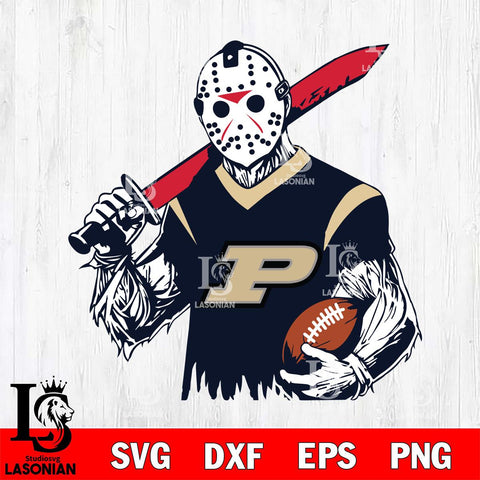 Purdue Boilermakers Jason Voorhees Horror Halloween 2 Svg Eps Dxf Png File, NCAA svg, Digital Download, Instant Download