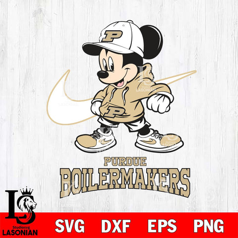 Purdue Boilermakers Mickey Mouse NIKE, Svg Eps Dxf Png File, Digital Download