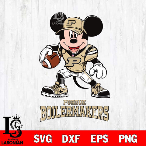 Purdue Boilermakers Mikey Mouse Disney, Svg Eps Dxf Png File, Digital Download