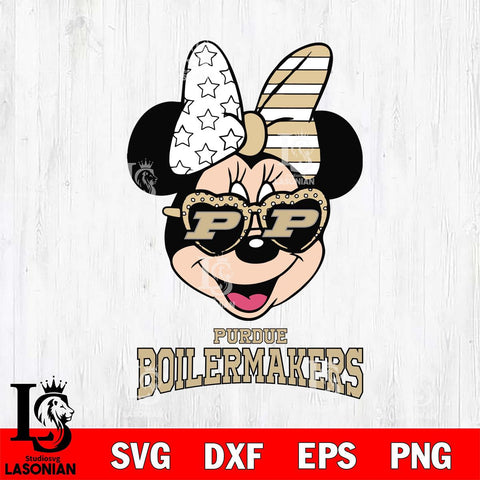 Purdue Boilermakers Minnie Mouse Love 2, Svg Eps Dxf Png File, Digital Download
