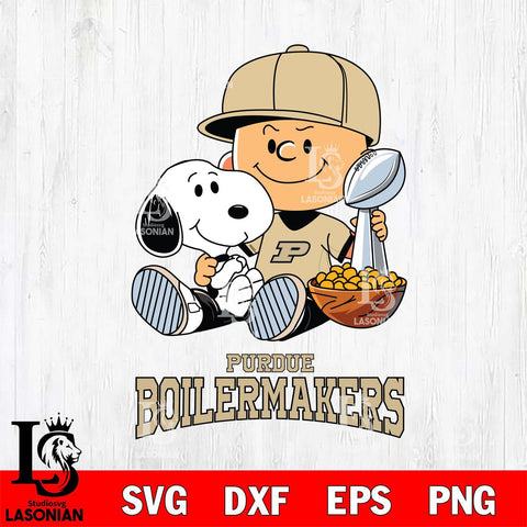 Purdue Boilermakers Peanuts Snoopy Champion football SVG DXF EPS PNG FILE,Snoopy File Cut, NCAA Digital Download,Instant Download,Christmas Silhouette