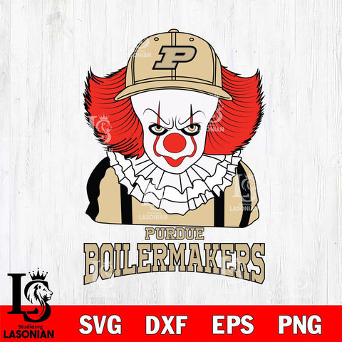 Purdue Boilermakers Pennywise Horror Sport 10 Svg Eps Dxf Png File, Digital Download