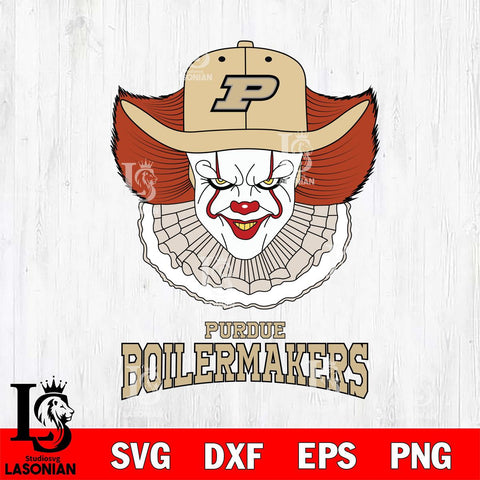 Purdue Boilermakers Pennywise Horror Sport 12 Svg Eps Dxf Png File, Digital Download