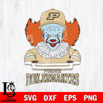 Purdue Boilermakers Pennywise Horror Sport 2 Svg Eps Dxf Png File, Digital Download