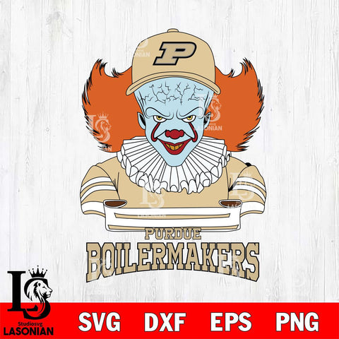 Purdue Boilermakers Pennywise Horror Sport 2 Svg Eps Dxf Png File, Digital Download