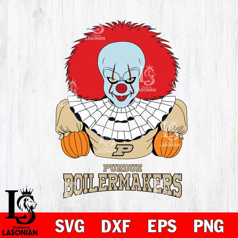 Purdue Boilermakers Pennywise Horror Sport 3 Svg Eps Dxf Png File, Digital Download
