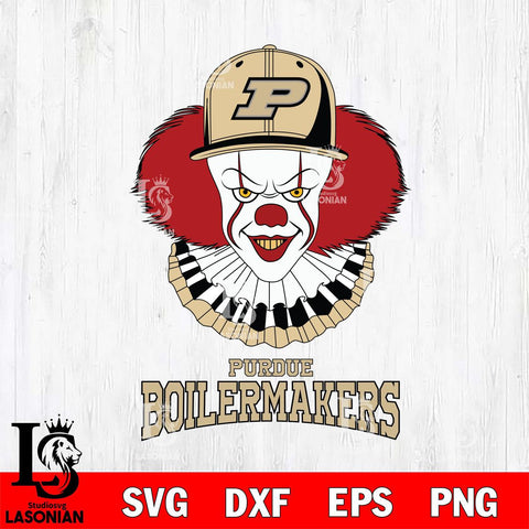 Purdue Boilermakers Pennywise Horror Sport 4 Svg Eps Dxf Png File, Digital Download