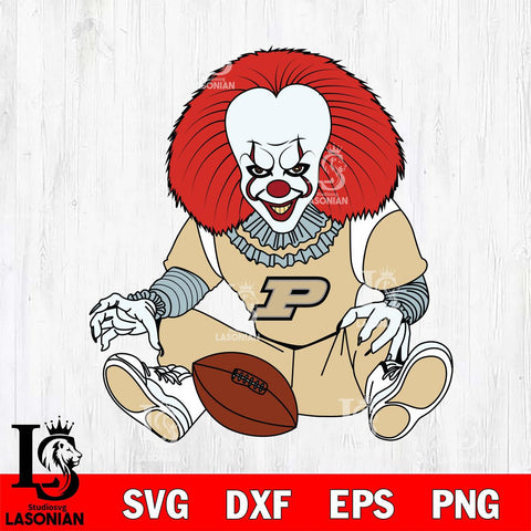Purdue Boilermakers Pennywise Horror Sport 6 Svg Eps Dxf Png File, Digital Download
