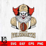 Purdue Boilermakers Pennywise Horror Sport 9 Svg Eps Dxf Png File, Digital Download