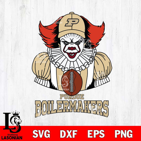 Purdue Boilermakers Pennywise Horror Sport 9 Svg Eps Dxf Png File, Digital Download