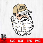 Purdue Boilermakers Santa Claus Face Svg dxf eps png pdf file,NCAA svg,Digital Download,Cricut file
